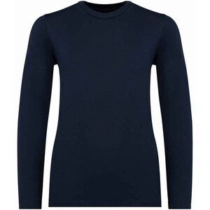 Native Spirit Childrens/Kids Natural Cotton Long-Sleeved T-Shirt / Navy